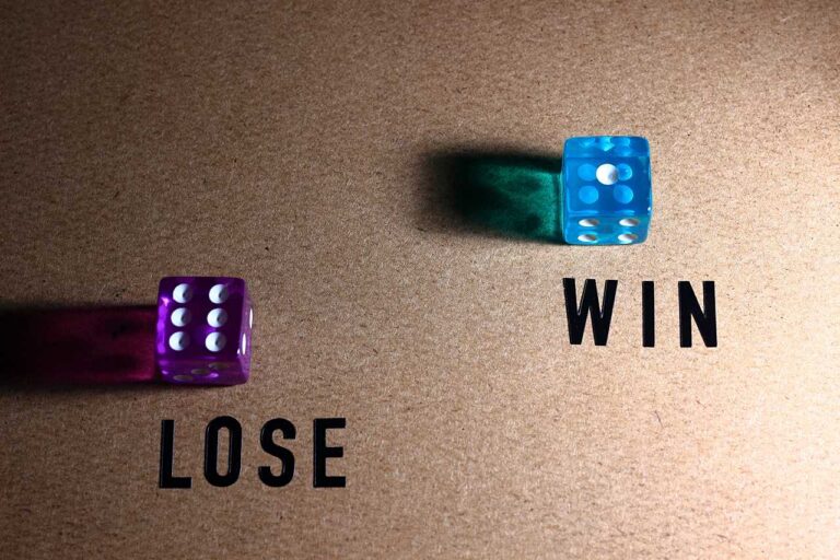 サイコロと概念の写真素材