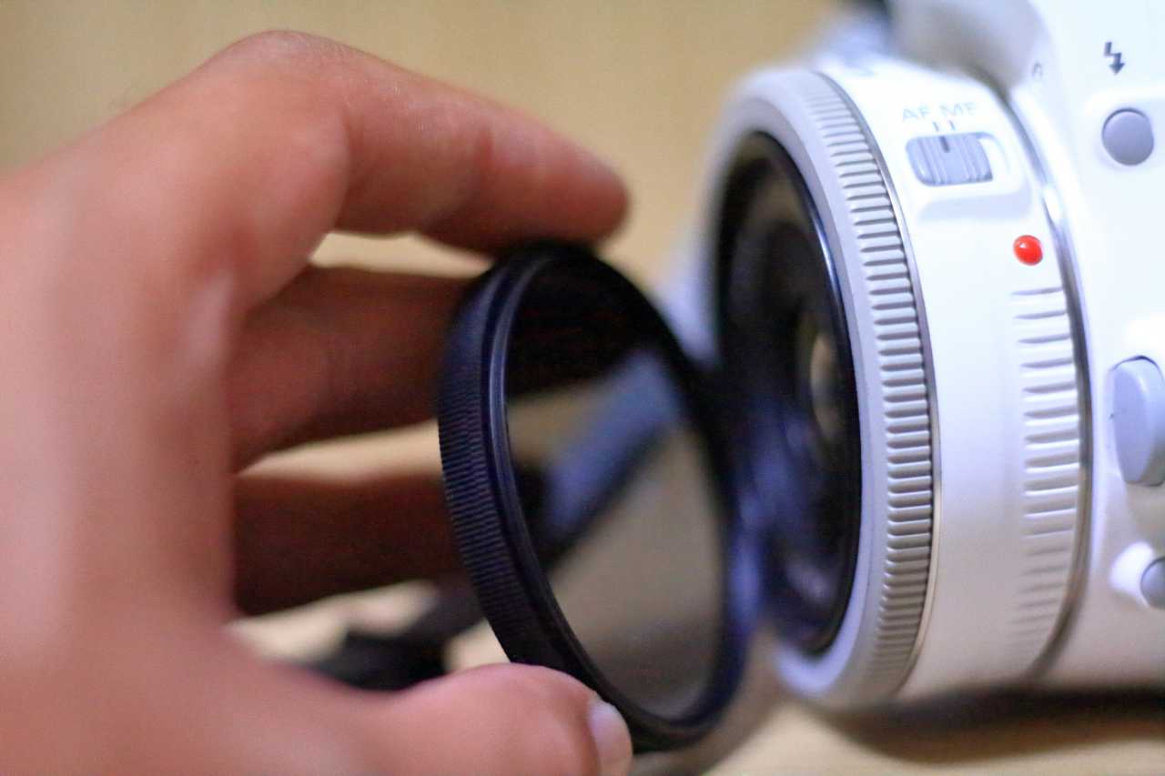レンズフィルターの写真素材