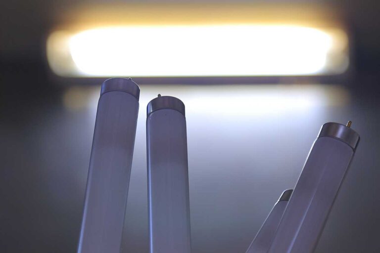 省エネLED照明に交換の写真素材