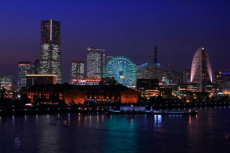 横浜夜景の写真素材