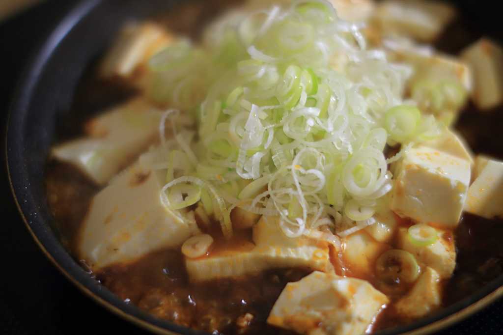 ぐつぐつ麻婆豆腐の写真素材