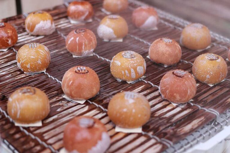 蒸し焼き温泉饅頭の写真素材