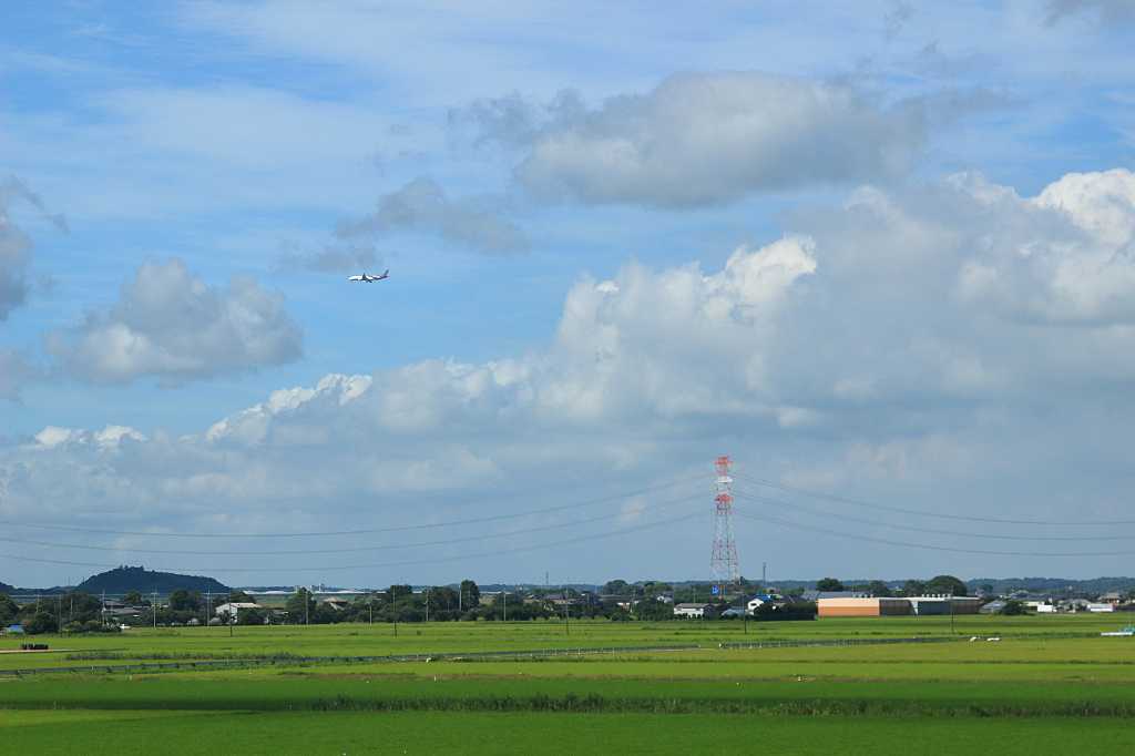 成田の田園風景の写真素材