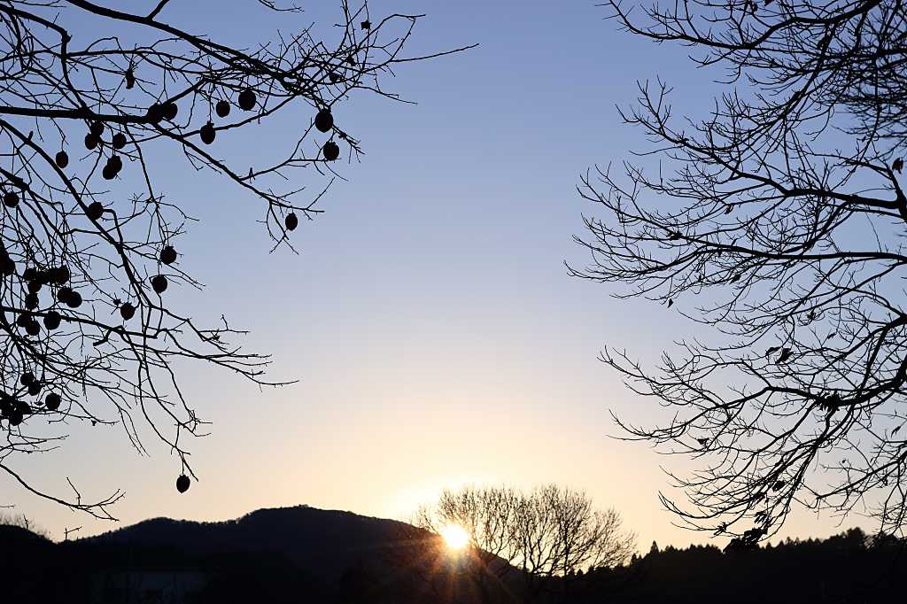 日の出の写真素材