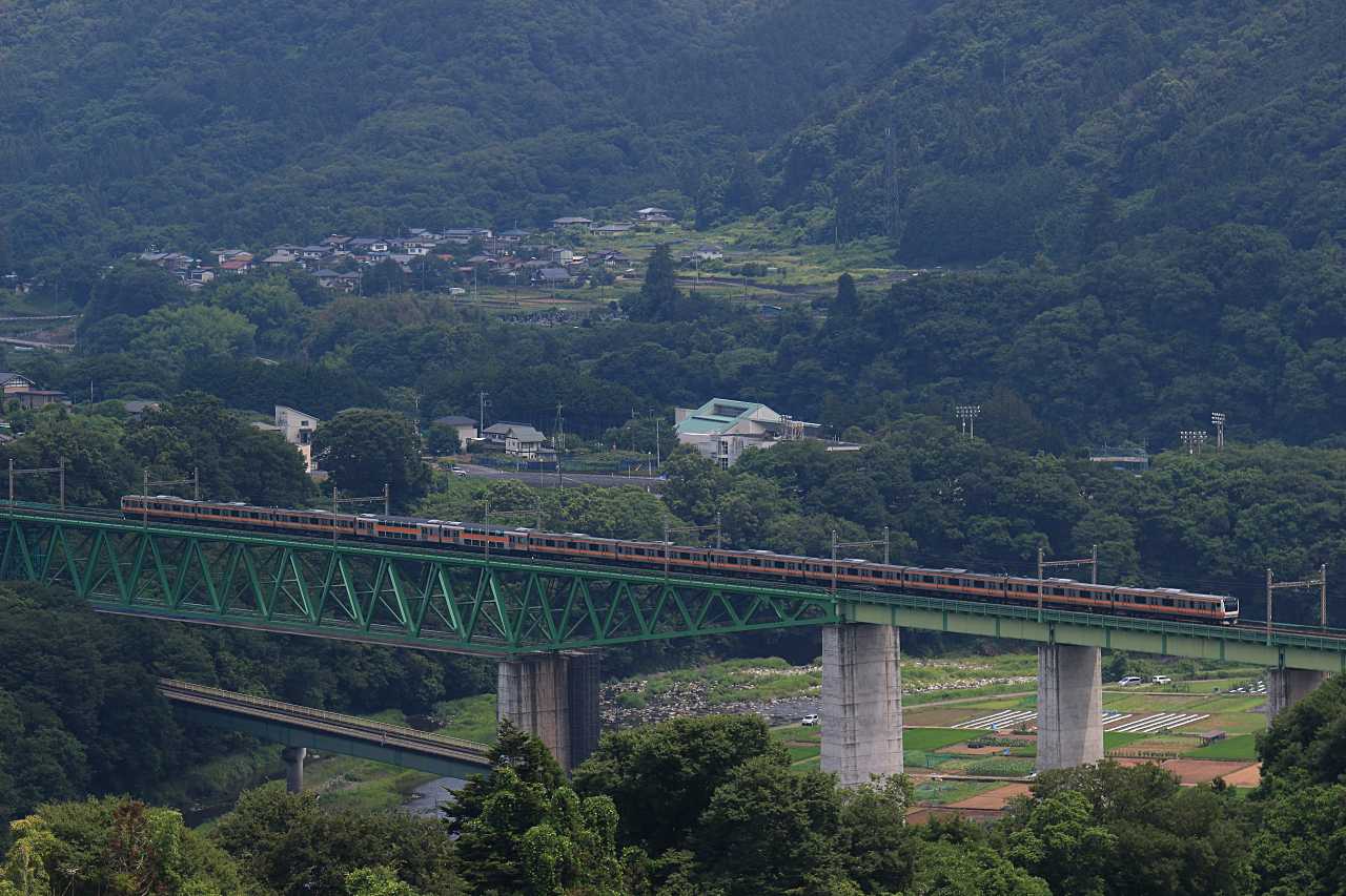 中央本線山梨紀行の写真素材