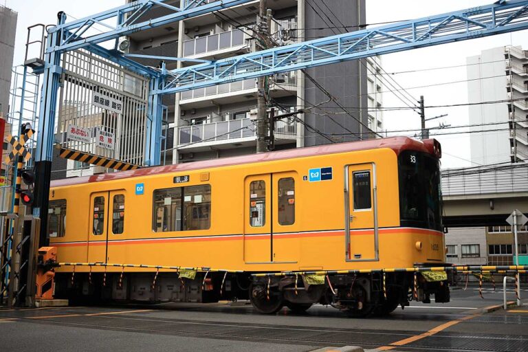 銀座線踏切の写真素材