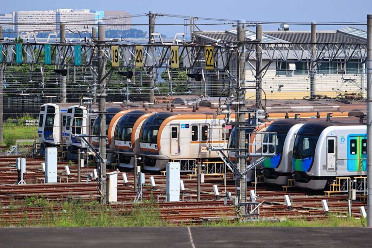 新木場車両基地の写真素材