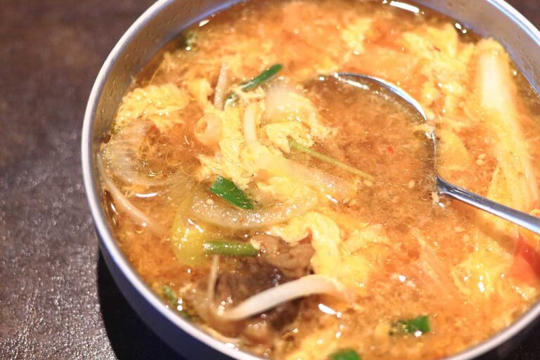 ピリ辛スープの写真素材