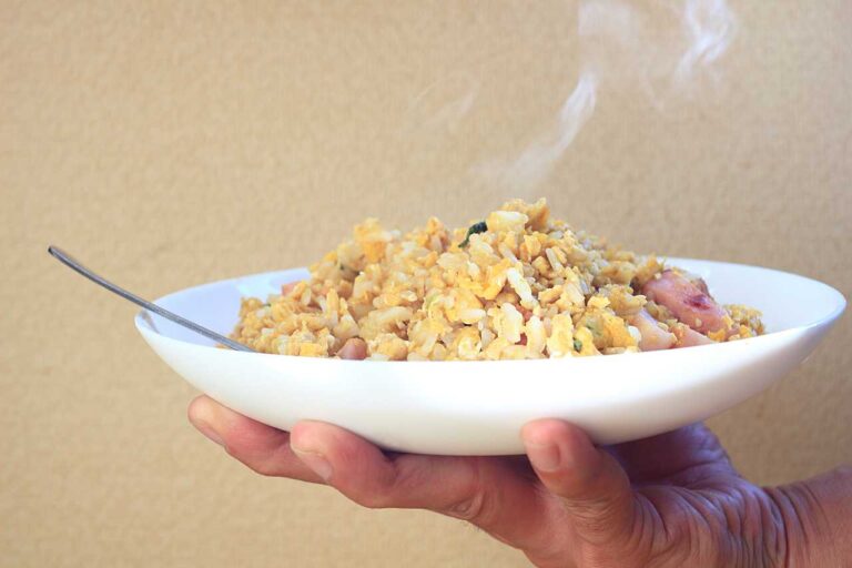 熱々チャーハンの写真素材