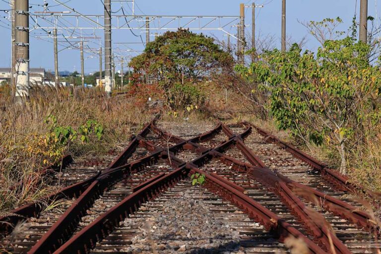 廃止線路ノスタルジーの写真素材