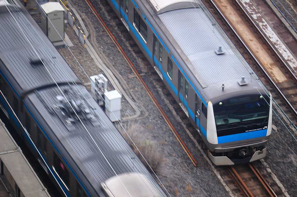 ラッシュアワーの写真素材