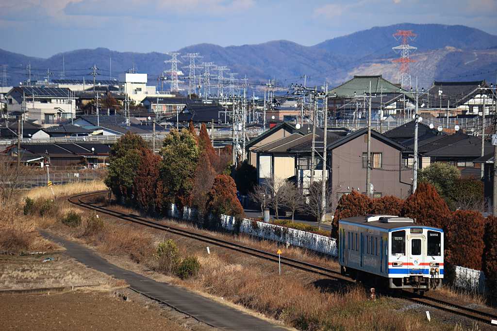 下館市街の眺望の写真素材