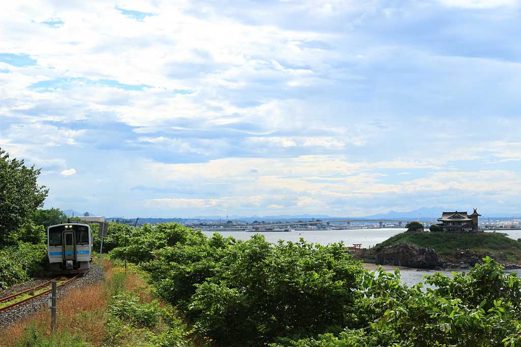 うみねこラインで八戸旅の写真素材