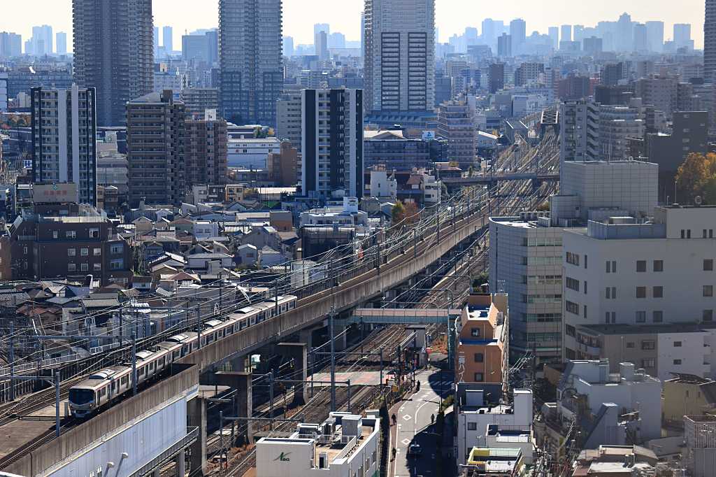北千住の都市展望の写真素材