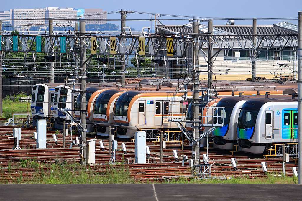 新木場車両基地の写真素材
