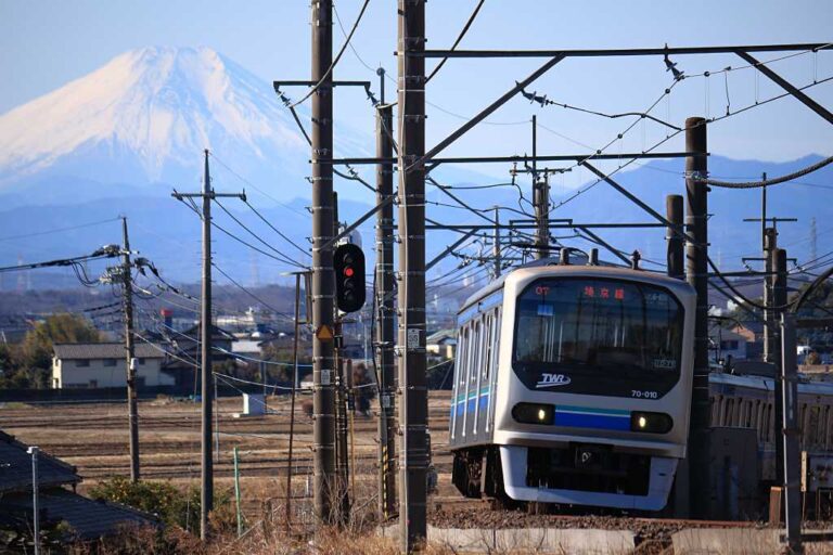 川越富士山景の写真素材
