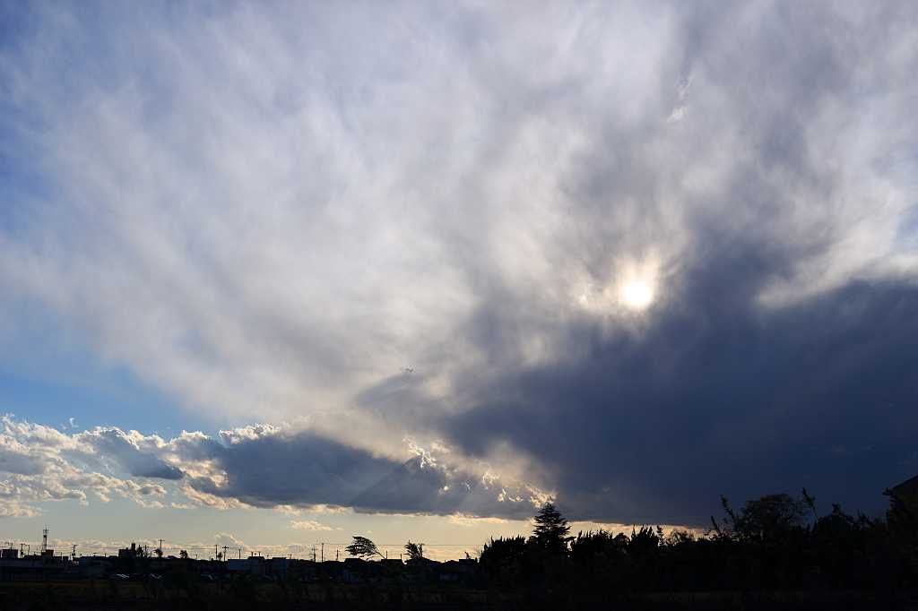 雨上がりと空の写真素材